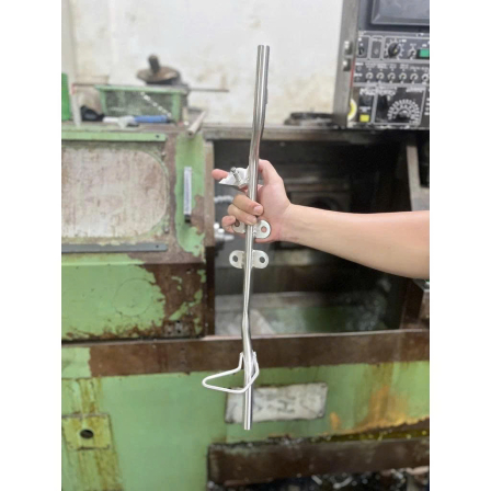 Dàn chân inox304 chống đứng đạp thắng, gác máy láp phi 16 đặc