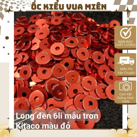 Lông đền lốc Kitaco Nhôm màu đỏ size lốc 6li 8li 10li 12li 14li
