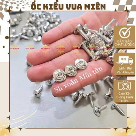 [ẢNH THẬT] Full bộ ốc dàn áo mẫu Thái và mẫu Mũi tên inox 304 cho các dòng xe (Ex2010-Vario-Fu-Wave-Ex150-WinnerX,...)